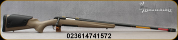 Browning - 6.5PRC - X-Bolt Stalker Flat Dark Earth Long Range - FDE Composite Stock w/blk adj.comb/Blued, 26"Threaded(5/8"-24), long range heavy sporter contour barrel, Brake, Mfg# 035510294