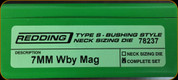 Redding - Type S-Bushing Neck Sizing Die Set - 7mm Wby Mag - 78237