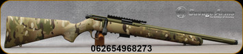 Savage - 17HMR - Model 93R17 FV-SR - Bolt Action Rimfire Rifle - Bazooka Green Camo Synthetic  Stock/Green,16.5"Fluted & Threaded Barrel, 5+1rd capacity, BRS Exclusive, Mfg# 96827