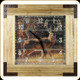 River's Edge - Deer - Wall Clock - Wood Frame - 24"x24" - 1177