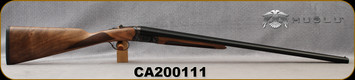 Huglu - 20Ga/3"/28" - Model 200A - SxS Single Trigger - Grade AA English Grip Turkish Walnut/Hand-Engraved Case Hardened Receiver/Chrome-Lined Barrels, 5pc. Mobile Choke, Sku: 8681715398242-2, S/N CA200111