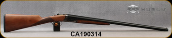 Huglu - 12Ga/3"/28" - 202B - SxS Double Trigger - Turkish Walnut English Stock/Case Hardened Receiver/Chrome-Lined Barrels, 5pc. Mobile Chokes, SKU# 8681715391601, S/N CA190314