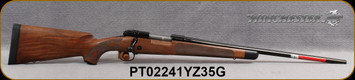 Winchester - 6.5Creedmoor - Model 70 Super Grade AAA French - Bolt Action Rifle - Grade AAA French Walnut w/Shadowline cheekpiece/Polished Blued Finish, 22" Barrel, 4 Round Hinged Floorplate, Adjustable Trigger, Mfg# 535239289, S/N PT02241YZ35G