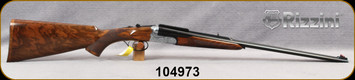 Rizzini - 8x57R Mauser - BR550 Express Rifle - Oil Finish Grade 3 Turkish Walnut Pistol Grip Stock w/Cheekpiece & Beavertail Forend/Coin Finish Receiver/Blued, 23"Barrel, Fiber Optic Open Sights, Ejectors, S/N 104973