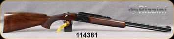 Rizzini - 9.3x74R - BR110 Express Rifle - Oil Finish Select Turkish Walnut Bavarian Pistol Grip Stock/Black Cerakote Receiver/Blued, 23"Barrel, Fiber Optic Open Sights, Quarter Rib, S/N 114381