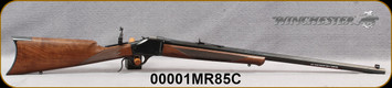Winchester - 32-40Win - Model 1885 Limited Edition High Wall - Davidson's Exclusive - Straight Grip Checkered Walnut/Gloss Blued, 28"Octagonal Barrel, Rear Tang Mounted Peep Sight, (Serial # 1) Mfg# 534098166, S/N 00001MR85C