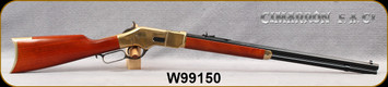 Cimarron - Uberti - 38-40Win - 1866 Yellowboy Sporting Rifle - Walnut Stock/Brass/Standard Blue Finish, 24"Octagon Barrel, 12-Round Capacity, Mfg# CA224, S/N W99150