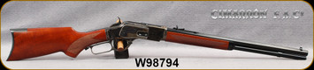 Cimarron - Uberti - 44WCF (44-40) - Model 1873 Deluxe Short Rifle - Lever Action - Walnut Hand Checkered Pistol Grip Stock/Case Hardened Frame/Blue Finish, 20" Octagonal Barrel, 10+1 Capacity, Mfg# CA205, S/N W98794
