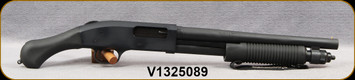 Consign - Mossberg - 12Ga/3"/14" - Model 590 Shockwave - Pump Action Shotgun - Black Raptor Birds Head Pistol Grip/Matte Blued, Heavy Walled Barrel, Cylinder Bore, 6 Round Capacity, Bead Front Sight - Only 2 rounds fired