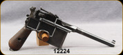 Consign - Mauser - 7.63x25 (30Mauser) - Broom Handle C96 - Wood Grips/Blued, 5.5"Barrel, wooden holster/stock - In Orange Hard Case
