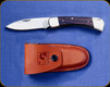 Grohmann Knives - Drop Point LockBack Hunter - 3.25" Blade - Rosewood Handle w/Nickel Bolsters, Liners and Pins - R380S