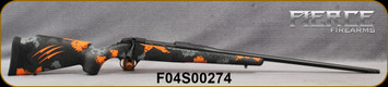 Fierce - 280AI - Fury -  Blaze Camo - Orange/Grey/Black Carbon Finish w/Orange Claw Stock/Graphite Black Cerakote Finish, 24"Threaded Barrel, 1:8.5"Twist, Titanium Muzzle Brake, S/N F04S00274