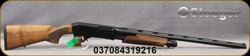 Stoeger - 12Ga/3"/28" - Model P3000 Defense - Pump Action Shotgun - Satin Walnut Stock/Matte Black Finish, 4+1 Capacity, Red-bar Front Sight, Mfg# 31921