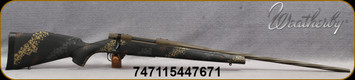 Weatherby - 6.5PRC - Vanguard Talus - Bolt Action Rifle - Black Base Polymer Stock w/Tri-Color Sponge Pattern/Patriot Brown Cerakote, 24"Spiral Fluted & Threaded #2 Contour Barrel, Mfg# VTA65PPR4T