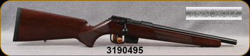 Anschutz - 22LR - 1761 D HB G-20 Classic Heavy - Bolt Action Rifle - Walnut Classic Stock/Blued, 14"Threaded(½"-20UNEF)Barrel, single-stage trigger, 5 round detachable magazine, Mfg# 015413, S/N 3190495