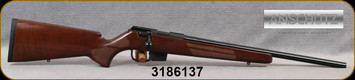 Anschutz - 17HMR - 1761 D HB Classic Light - Bolt Action Rifle - Walnut Classic Stock/Blued, 20.25"Barrel, single-stage trigger, 5 round detachable magazine, 11mm Anschutz dovetail, Mfg# 015617, S/N 3186137