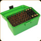 MTM - Case-Gard - Deluxe H-50 Series Ammo Box w/Handle - 17 Rem to 222 Rem Mag - 50rd - Green - H50-RS-10