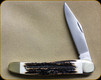 Grohmann Knives - Slimline Pocket Knife - 3" Blade - Natural Staghorn Handle - H360S