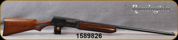 Consign - Remington - 16Ga/2.75"/28" - Model 11 Sportsman - Semi Auto Shotgun - Walnut Stock/Engraved Receiver/Blued Finish, bead front sight, Fixed Full