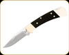 Buck Knives - Ranger - 3" Blade - 420HC Stainless Steel - Crelicam Ebony Wood w/Brass Bolsters - 0112BRS-B/2632