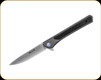 Buck Knives - Cavalier - 3 3/5" Blade - 7Cr17Steel - Gray Anodized Aluminum Handle w/Carbon Fiber Inlay; Back Handle Side is Stonewash Stainless Steel - 0264GYS-B/13245