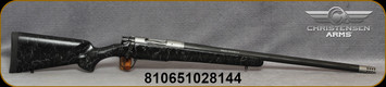 Christensen Arms - 300WSM - Ridgeline - Black w/Gray Webbing Synthetic Stock/Stainless Finish/Carbon Fiber Wrapped SS Barrel, 24"Threaded Barrel, 1:10"Twist, Mfg# CA10299-614411