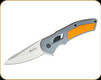 Buck Knives - Hexam - 3 1/3" Blade - 7Cr Stainless Steel - Grey Injection Molded Plastic Handle w/Orange Textured Inlay - 0261ORS-B/13237