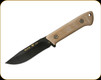 Buck Knives - Compadre Camp Knife - 4 1/2" Blade - 5160 Carbon - Natural Canvas Micarta Handle - 0104BRS1-B/12245