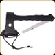 Schrade - Mini Axe/Saw Combo - 6.9" Wood Saw Blade - Black Twice Injected Handle - 1100053