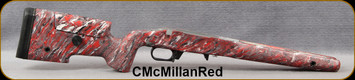 Consign - McMillan - A5 Tactical Rifle Stock - Fiberglass - Marble Finish(Red/White/Grey/Black) - Remington 700 SA - 4 Flush-Cups - Surgeon Bottom Metal - Compatible w/AI Mags - No Magazines Included