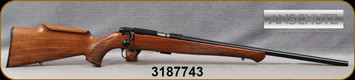 Anschutz - 22LR - 1712 Silhouette Sporter - Walnut Monte Carlo Stock w/Schnabel Forend/Blued, 22"Barrel, two-stage trigger, Mfg# 007594, S/N 3187743