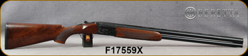 Beretta - 12Ga/3"/28" - Ultraleggero  - O/U - Select Grade Walnut Stock w/Rounded Forend/Engraved Skeletonized Lightweight Steel Receiver/Blued Optima Bore HP barrels, 6x6Rib, Mfg# 4W36P3P700281, S/N F17559X