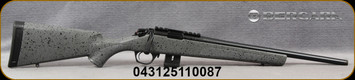 Bergara - 22LR - BMR (Bergara Micro Rimfire) - Bolt Action Rimfire Rifle - Grey w/Black Speckle Stock/Matte Black Cerakote, 18"Threaded(1/2x28) #4 Contour Barrel, 30MOA Integral Picatinny Rail, Mfg# BMR001