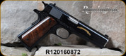 Consign - Remington - 45ACP - 1911 R1 200th Anniversary Limited Edition - Full Size 1911 GI Semi Auto Pistol - Walnut Grips/Engraved Black Finish w/Gold Inlay, 5" Barrel, 7 Rounds - New, Unfired - In original box