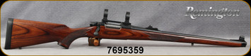 Consign - Remington - 223Rem - Model Seven Custom Shop - Brown Laminate Full Stock/Blued, 20.5"Barrel, c/w 1"Talley Rings & Bases
