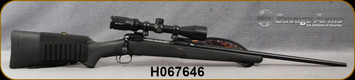 Consign - Savage - 30-06Sprg - Model 111 - Black Synthetic/Blued, 22"barrel - NO MAG - c/w Vortex Crossfire II, 3-9x40mm, Dead-Hold BDC(MOA) Reticle, synthetic sling - in black soft case