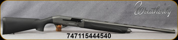 Weatherby - 12Ga/3"/26" - Element Tungsten Synthetic - Inertia Semi-Auto Shotgun - Grey w/Black Inserts Griptonite Stock/Tungsten Cerakote, Vent-Rib Barrel, F,M,IC, LRS Chokes, Mfg# EST1226PGM