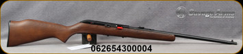 Savage - 22LR - Model 64G - Semi Auto Rifle - Walnut Stock/Carbon Steel, 20.5"Barrel, 10 Round Detachable Magazine, Adjustable Rear Sight, Mfg# 30000