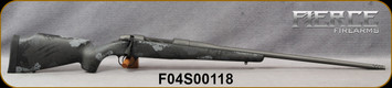 Fierce - 280AI - Fury -  Phantom Camo - Light Grey/Dark Grey/Black Carbon Finish w/Black Claw Stock/Tungsten Cerakote Finish, 24"Threaded Barrel, 1:8.5"Twist, Titanium Muzzle Brake, S/N F04S00118