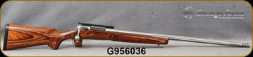 Consign - Savage - 300WSM - Model 12 LP Varminter - Brown Laminate Stock/Stainless, 26"Fluted & Threaded Barrel, Weaver Picatinny Rail - Only 20 rounds fired - 1 box Hornady 200gr.ELD-X available from consignor