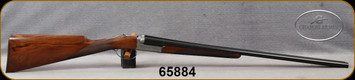 Chapuis Armes - 20Ga/3"/28" - UGP Classic - S/S - Extractors - Grade AA Select Walnut Straight English-style Stock w/Splinter Forend/Fine english scroll engraving/Blued Barrels, Mfg# 2M3BX7CIDA-S06, S/N 65884