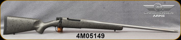 Used - Christensen Arms - 28Nosler - Mesa Titanium - Metallic Grey W/Black Webbing Carbon Fiber Composite/Bead Blasted Stainless, 24"Threaded Barrel, Radial Muzzle Brake, 1:9"Twist, Mfg# 801-01027-00 - Store Demo - Only factory fired - in orig.box