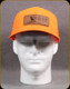 Prophet River - Leather Patch Logo Trucker Snapback Cap - Blaze Orange 