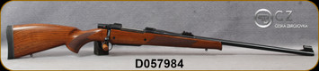 CZ - 375H&H - 550 Safari Magnum - Bolt Action Rifle - Classic Safari Shaped Turkish Walnut Stock/Blued Finish, 25" Barrel, 5 Round Capacity, Express Sights, Mfg# 5504-5522-BEEAAB5, S/N D057984