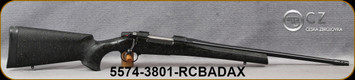 CZ - 30-06Sprg - Model 557- Night Sky - Black Speckle Polymer Soft-Touch Stock/Blued, Cold Hammer Forged, 20.5"Threaded Barrel, 5+1 rounds capacity, compensator - Mfg# 5574-3801-RCBADAX