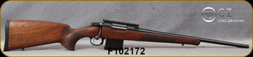 CZ - 308Win - Model 557 Ranger - Bolt Action Rifle - Turkish Walnut/Blued, 20.5"Threaded(M14x1) Barrel, Weaver Rail, 10rd Detachable Magazine, Mfg# 5574-5304-KF21001, S/N F102172