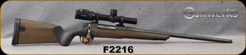 Gunwerks - 375Ruger - Skuhl Rifle System - Wood Fusion/Battle Worn Tungsten Finish, 21" G3 Stainless steel, threaded(5/8x24)Barrel, Swarovski Z8i 1-8x24, 4A-IF, Gunwerks Unity, precision Lead Free & Ballistic Turret