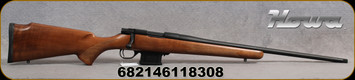 Howa - 223Rem - M1500 Mini Action Walnut Hunter - Bolt Action Rifle - Monte Carlo Walnut Stock/Blued Steel Finish, 22"Threaded(1/2x28")Standard Barrel, 5rd Detachable Magazine, Mfg# HWH223, STOCK IMAGE