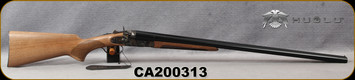 Huglu - 12Ga/3"/30" - 201HRZ - Hammer Sidelock - SxS Double Trigger - Grade A Turkish Walnut Standard Grip/Case Hardened/Black Chrome/Chrome-Lined Barrels, 5pc. Mobile Choke, SKU# 8681715392240, S/N CA200313