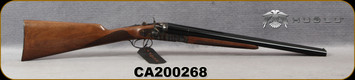 Huglu - 12Ga/3"/20" - 201HRZ - Hammer Sidelock - SxS Double Trigger - Grade A English Grip Turkish Walnut/Case Hardened Receiver/Chrome-Lined Barrels, SKU# 8681744308946, S/N CA200268